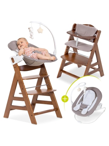 Hauck Alpha Plus Walnut Newborn Set Deluxe in braun,beige