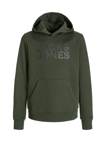 JACK & JONES Junior Hoodie 'JJECORP' in grün