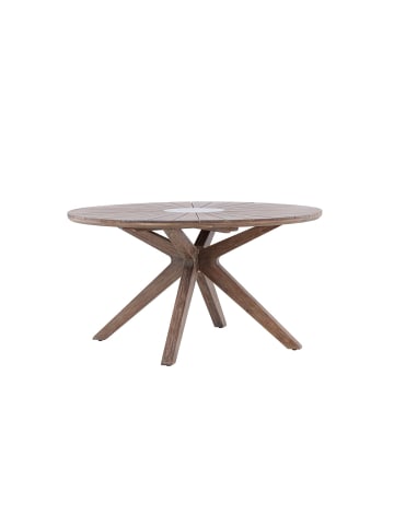 ebuy24 Gartentisch Rosario Braun 140 x 140 cm