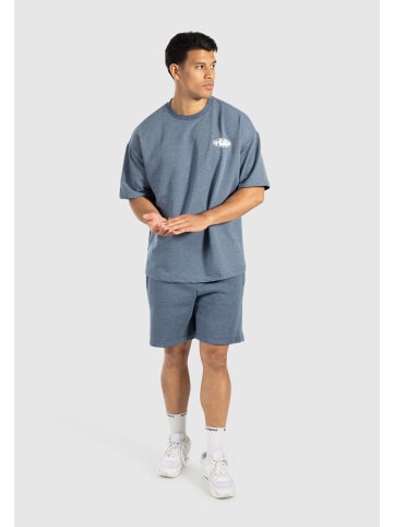 SMILODOX Shorts Rion in Blau Melange