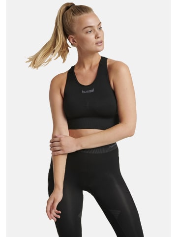 Hummel Sport-BH Nahtlos Ergonomisch Schnell Trocknend in Schwarz