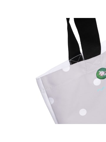 Mr. & Mrs. Panda Schultasche Otter Seerose mit Spruch in Grau Pastell