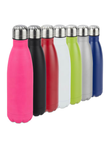 relaxdays 9x Trinkflasche in Pink - 500 ml