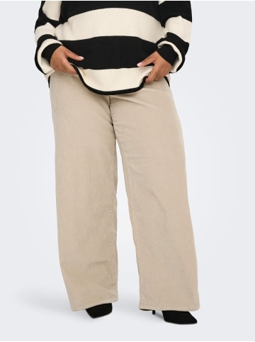 ONLY Carmakoma Hose mit weitem Beinschnitt in Oatmeal