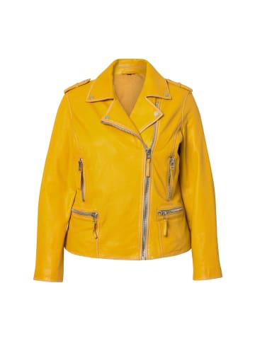 Angel of Style Lederjacke in zitrone