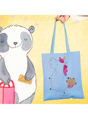 Mr. & Mrs. Panda Schultertasche Einhorn Koffer ohne Spruch in Sky Blue