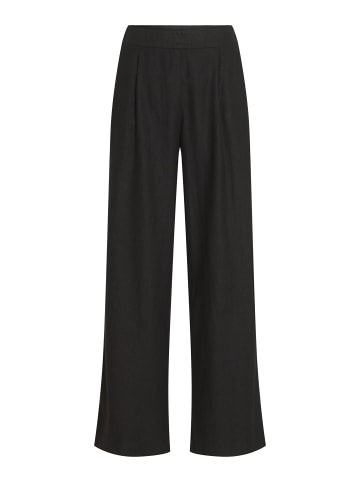 Vila Wide Leg Hose in Black Beauty