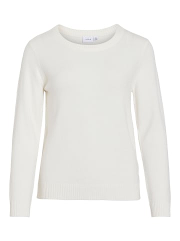 Vila Strickpullover in White Alyssum