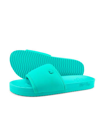 Flip Flop Hausschuh "pool*neo flower" in wasserblau