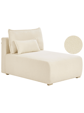 Beliani Sofaelement NERBO in Weiß/Braun - (W) 100 x (H) 97 x (L) 154 cm