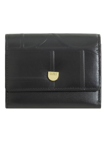 DuDu Up Geldbörse Leder 11 cm in black-nude