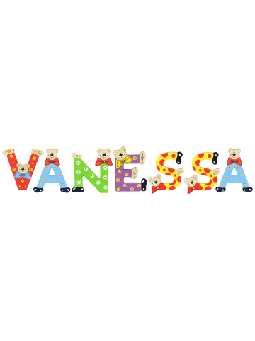 Playshoes Deko-Buchstaben "VANESSA" in bunt