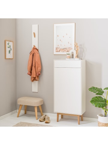 home24 Garderobenpaneel LINDHOLM in Weiß