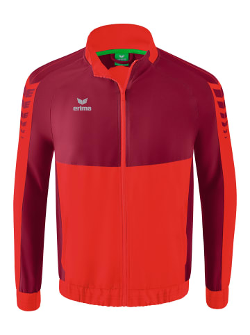 erima Kinder Six Wings Präsentationsjacke in rot/bordeaux