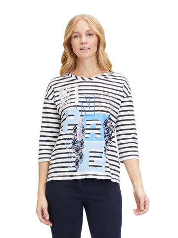 Betty Barclay Ringelshirt mit Placement in Weiß/Blau