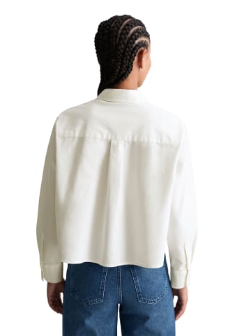 Marc O'Polo DENIM Oxford-Bluse cropped in Silky White