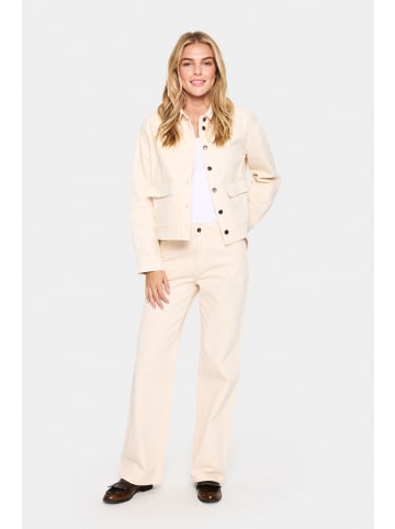 SAINT TROPEZ Jeans IluSZ Gerade Passform in Creme