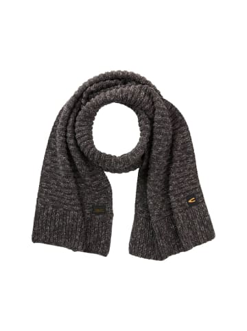 Camel Active Schal aus reiner Baumwolle in Schwarz