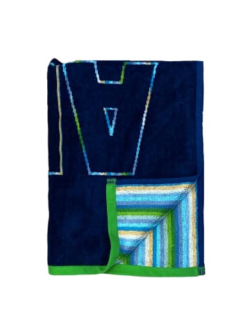 Le Comptoir de la Plage Strandtuch "Vany" in Blau (L)150 x (B) 75 cm