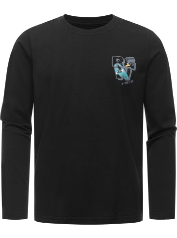 ragwear Sweatshirt Gurgi Print in Black