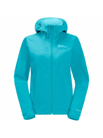 Jack Wolfskin Regenjacke Elsberg in Türkis