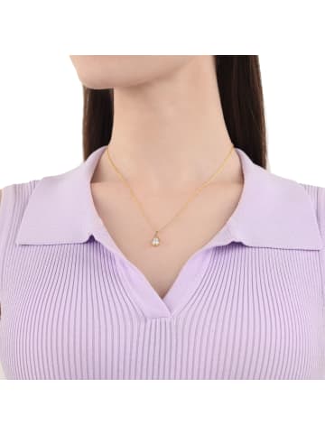 Amor Kette mit Anhänger Silber 925, 14ct gelbvergoldet in Gold