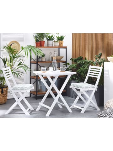 Beliani 2er-Set Auflagen FIJI in Weiß/Grün