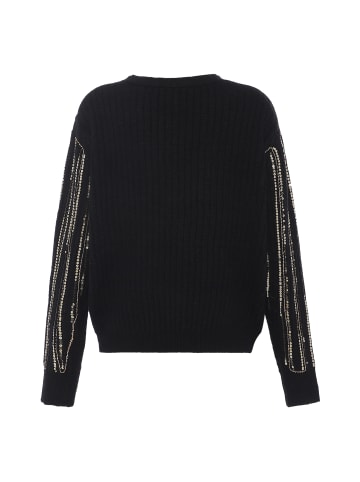 faina Damen Strickjacke Mit Pailletten in SCHWARZ