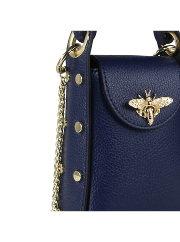 Toscanto Toscanto Umhängetasche Leder blau ca. 13cm