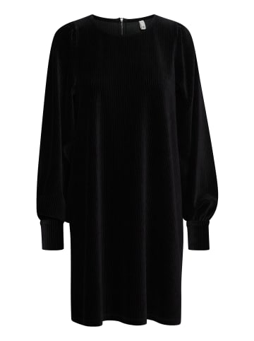 PULZ Jeans Blusenkleid in schwarz