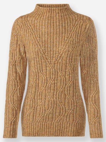 WITT WEIDEN Langarm-Pullover in ocker-meliert