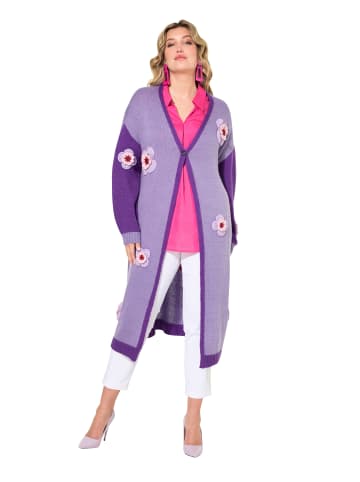 MIAMODA Strickjacke in fliederviolett