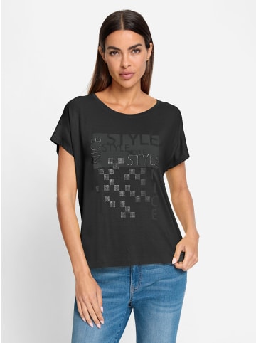 Heine Rundhalsshirt in schwarz