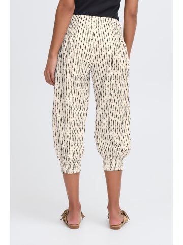 Pulz Pants Suiting PZJILL regular fit in Off White Black Graphic Print