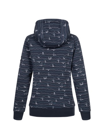 DEPROC Active Kapuzensweatshirt ANKERGLUTWELLE in Blau