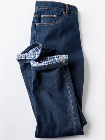 Sieh an! Thermo-Jeans in blue-stone-washed