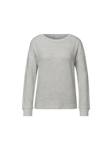 Street One Langarmshirt in pelican grey mel.