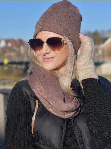 styleBREAKER Feinstrick Beanie Mütze in Petrol
