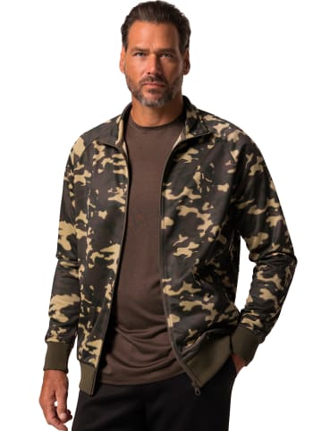 JP1880 Sweatjacke in haselnuss