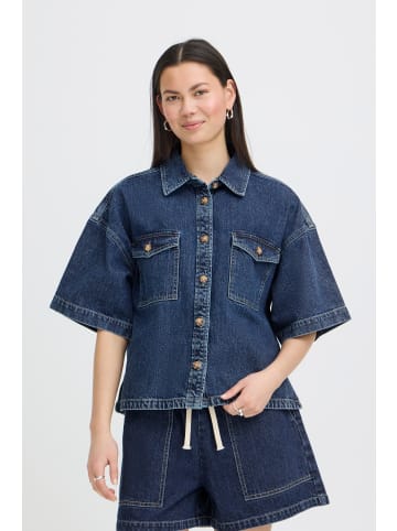 ICHI Jeanshemd IHKAMINA Loose fit in Medium blue