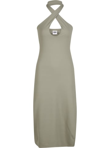 Urban Classics Urban Classics Ladies Crossed Neckholder Dress in paleolive