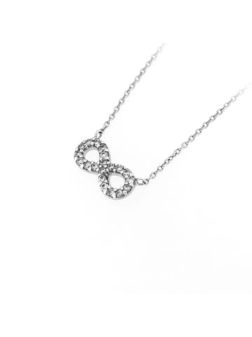 Smart Jewel Collier Mit Infinity Und Zirkonia in Weiss