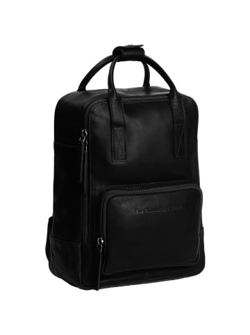 The Chesterfield Brand Wax Pull Up Rucksack Leder 36 cm Laptopfach in schwarz