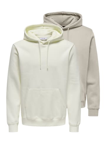 ONLY & SONS Sweatshirt / Hoodie Connor in Beige / creme