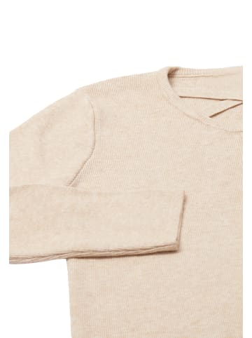 NAEMI Damen Strickpullover in Beige