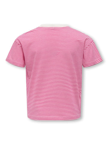 KIDS ONLY T-Shirt KOGPISA MAIKEN LIFE CROP in magenta