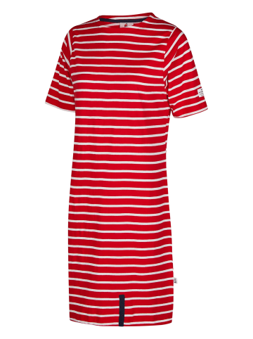 Wind Sportswear Wind Sportswear Kurzarm Kleid in rot-weiss