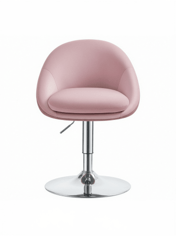 VASAGLE Barhocker Lenna in Rosa-Grau - (B)50.5 x (H)(68.5-80.5) x (T)52 cm
