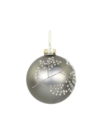 Chic Antique Weihnachtskugel in Silber