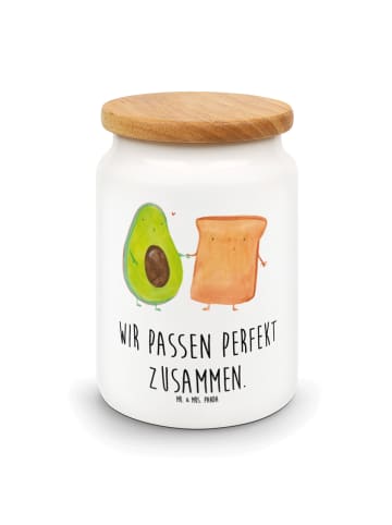 Mr. & Mrs. Panda Aufbewahrungsdose Mit Deckel Avocado Toast mit ... in Weiß